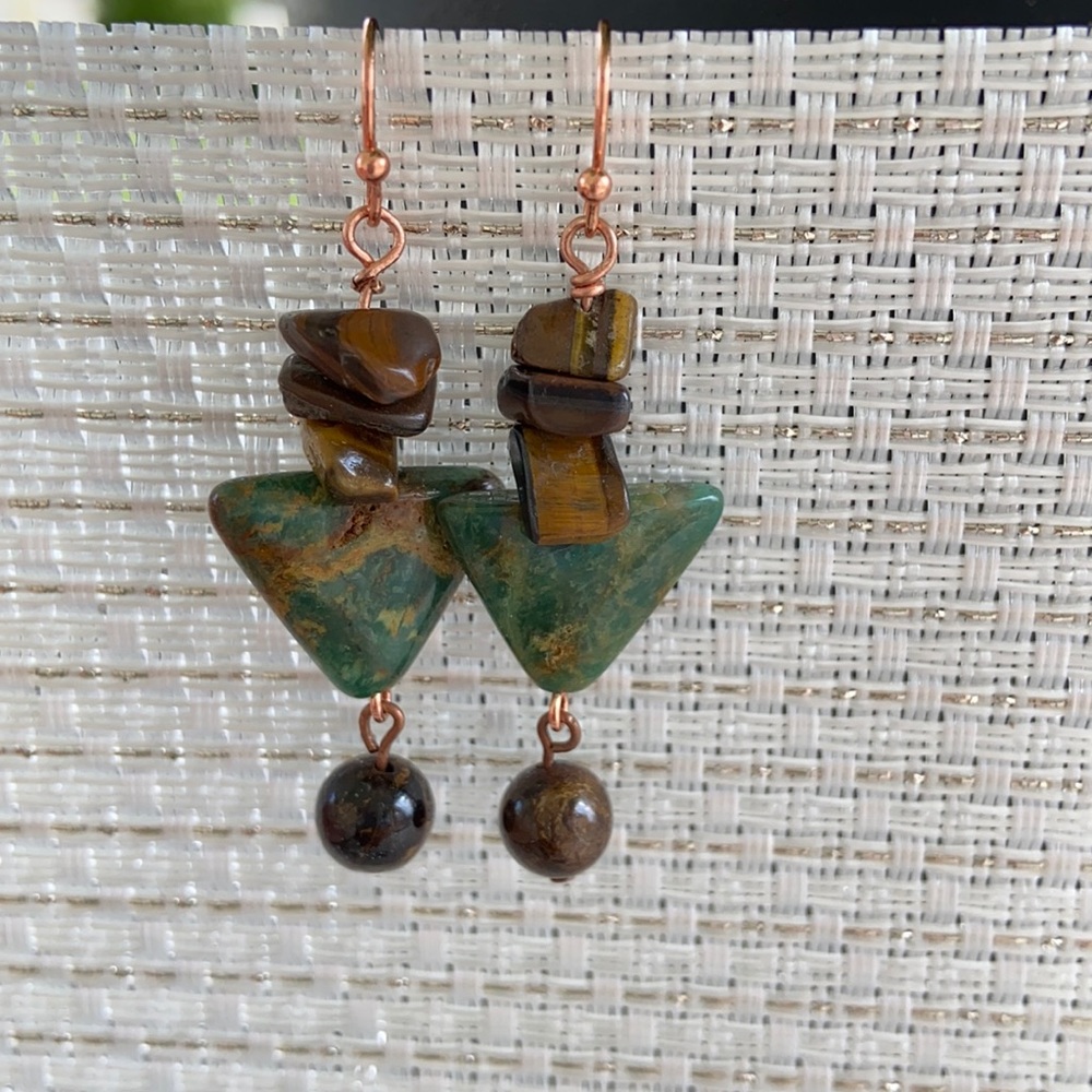 Sold.     Gemstone earrings 🆕